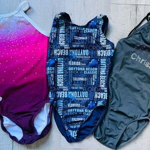 GK Kids Swimsuits in Pink, Blue, and Black